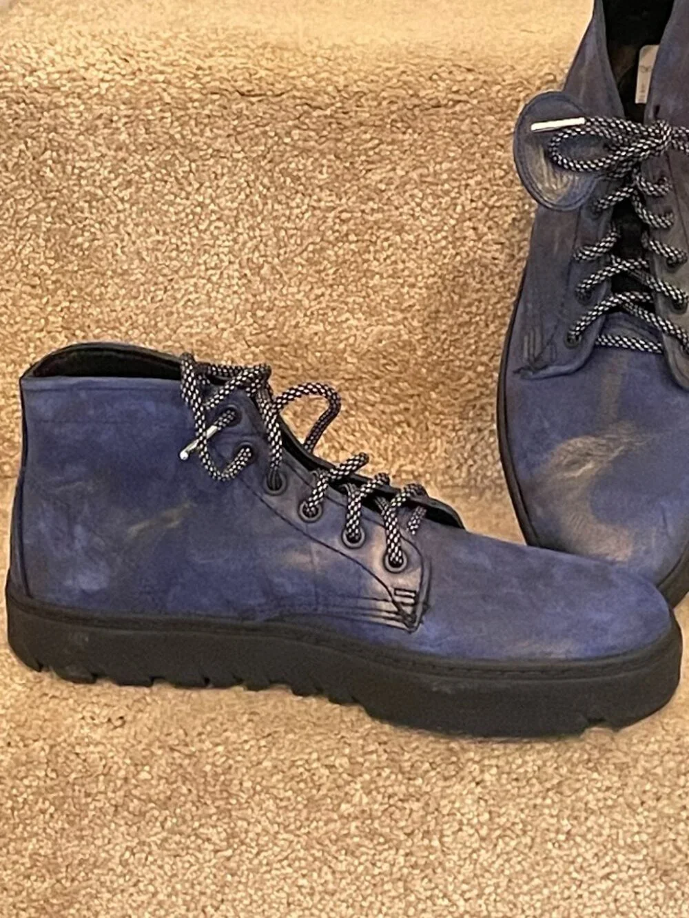 NEW $200 Blue VIBRAM Wolverine 1000 Mile Ankle Boots Sz 8 D W990032